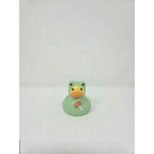 Green Frog Spring Rubber Duck